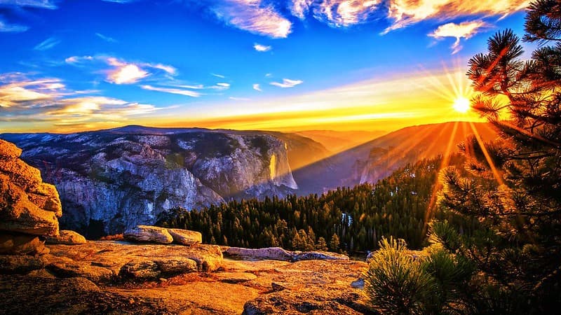 Sunrise at Mountains