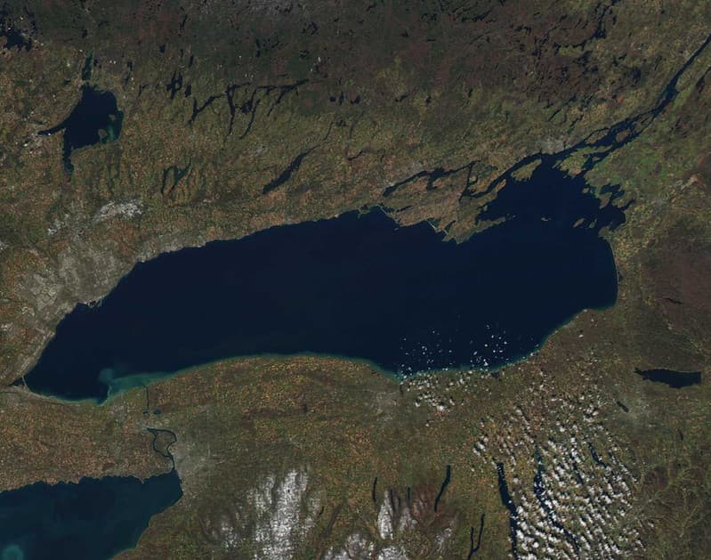 MODIS satellite image of Lake Ontario