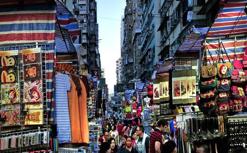 Street market. Mongkok. HK.