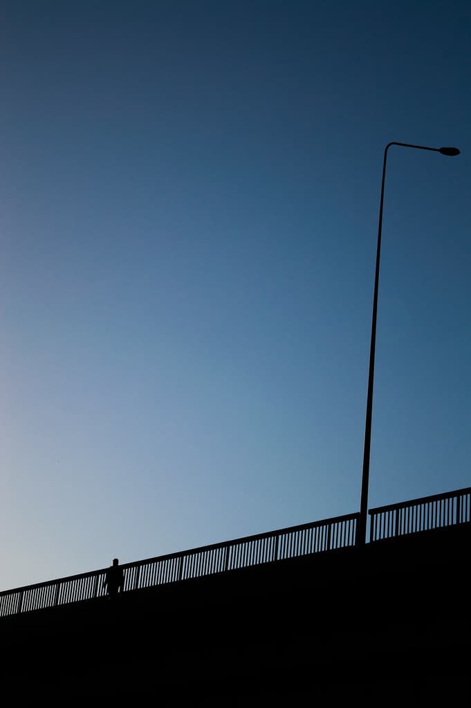 Blue sky bridge