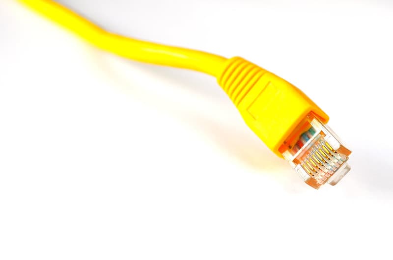 Yellow Ethernet Cable