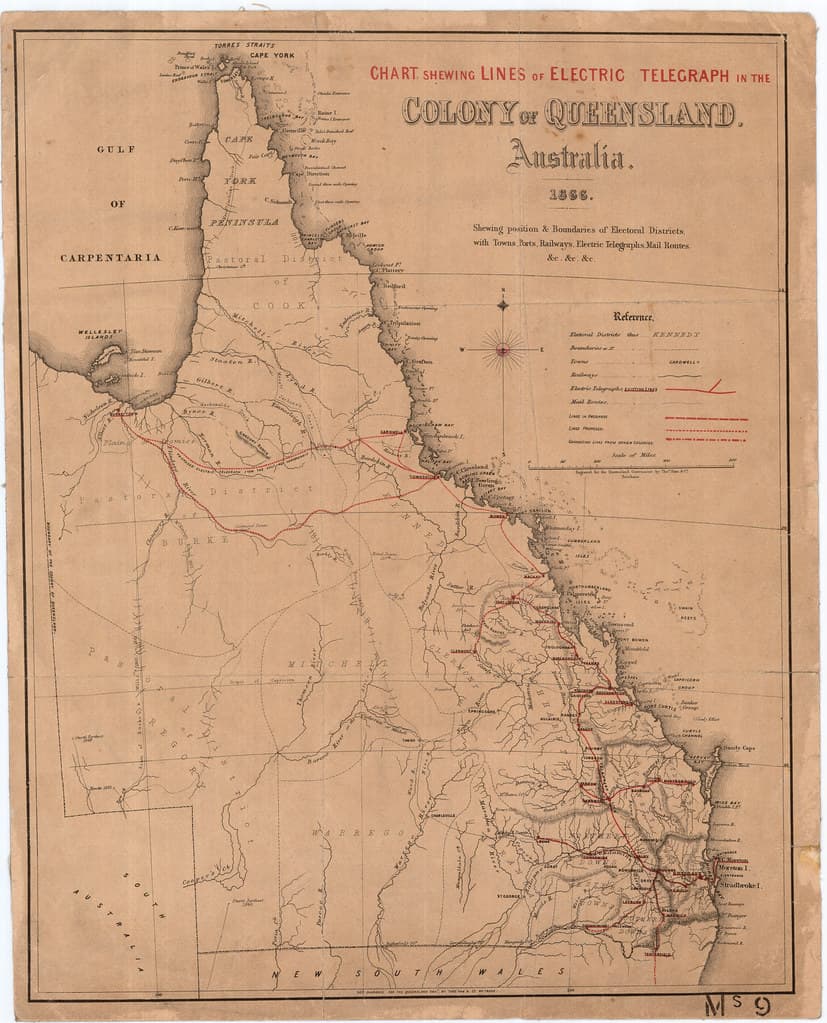 Electric Telegraph in Qld.