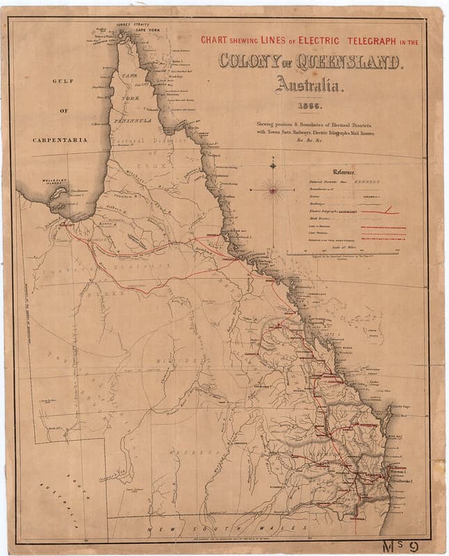 Electric Telegraph in Qld.
