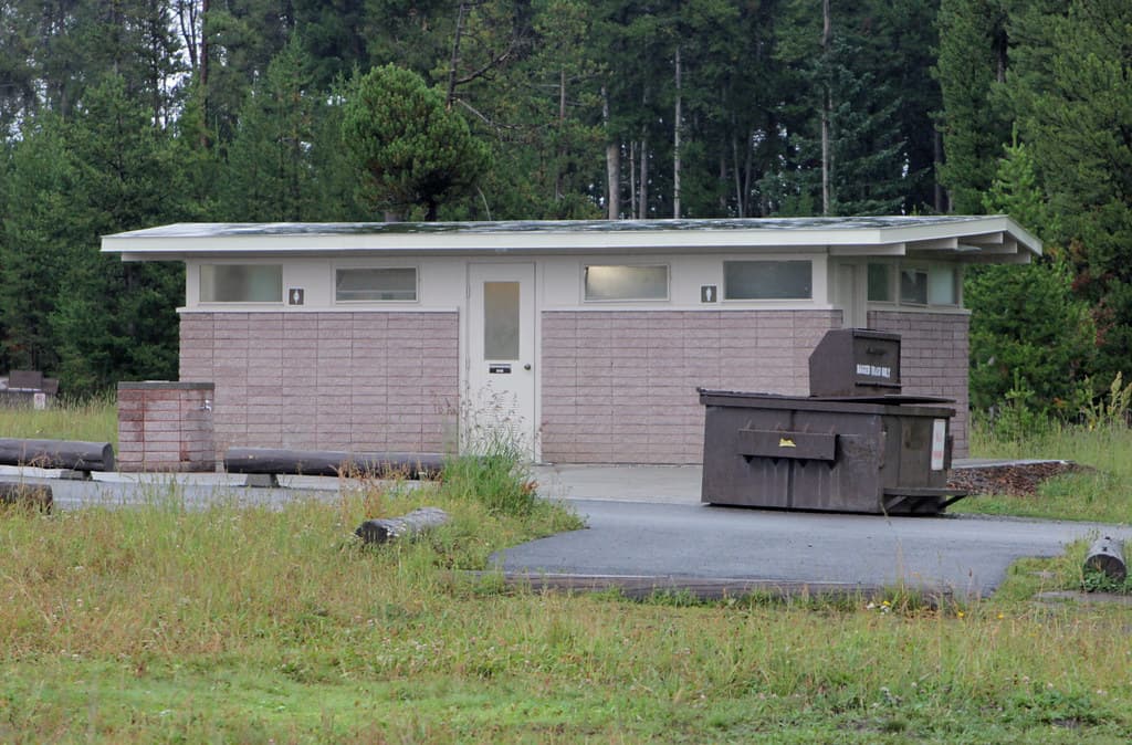 Bridge Bay Campground restroom