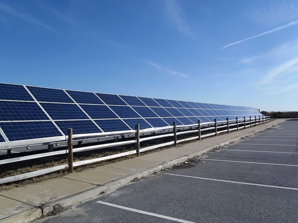 Solar Panels in the North Beach Parking Lot