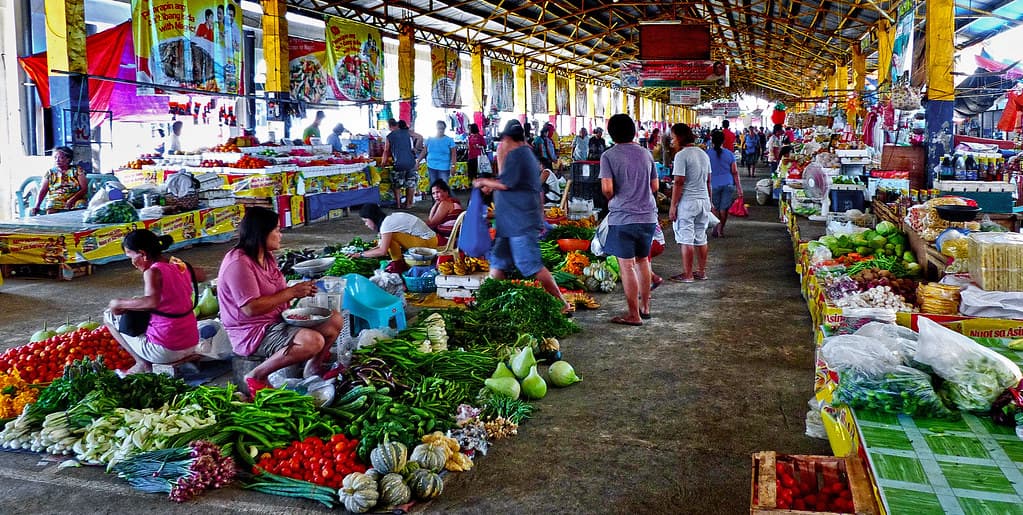 Produce market. Batac City. Philippines.