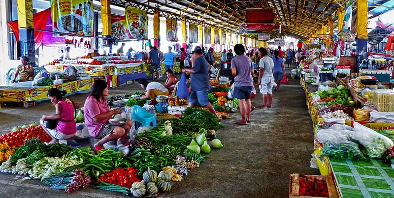 Produce market. Batac City. Philippines.