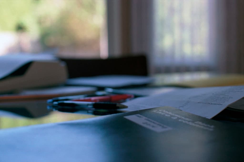 Accounting Books on desk