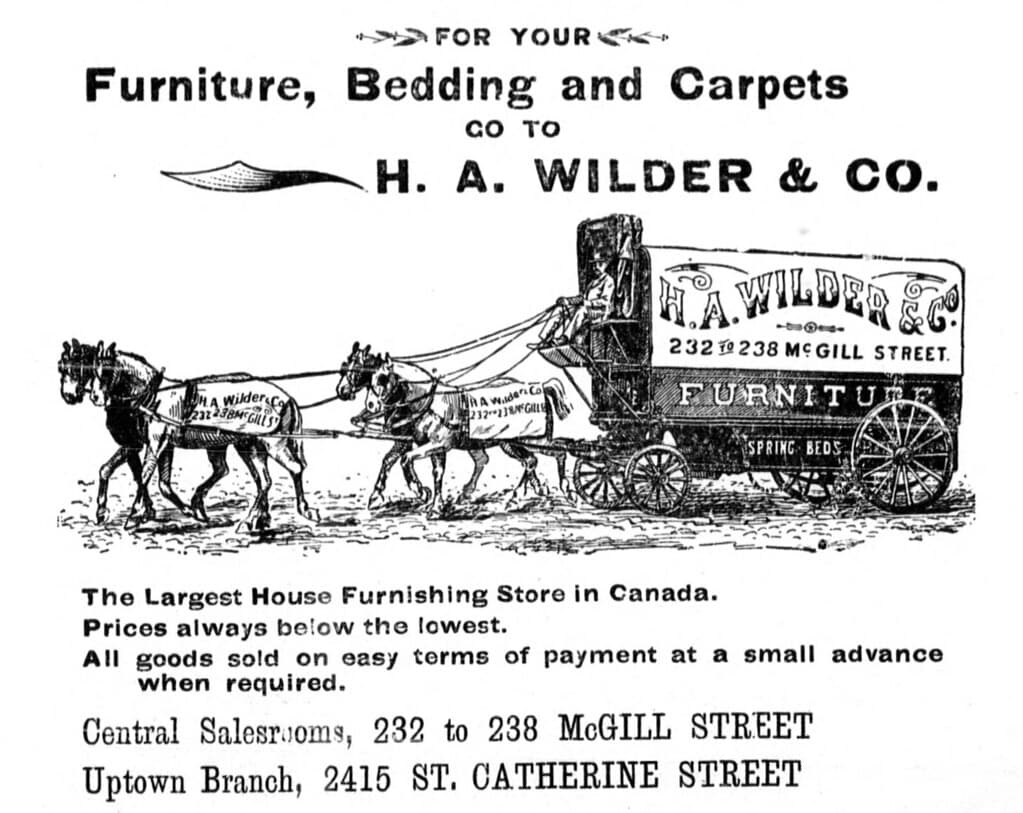 H. A. Wilder & Co., Furniture, Bedding and Carpets