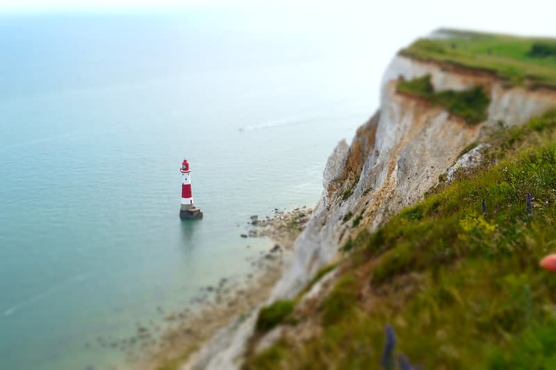 Ocean Lighthouse by Cliffside