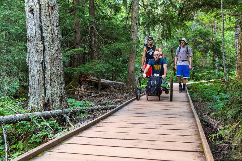 Avalanche Lake Hike with Off-road Wheelchair 18
