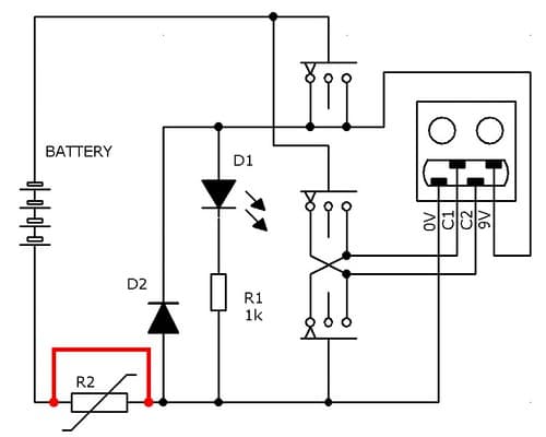 Circuit scheme PF battery box