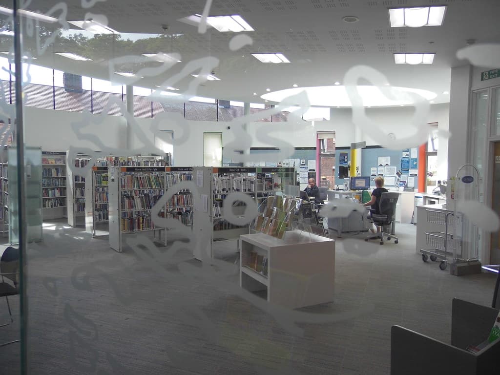 High Heaton Library interior