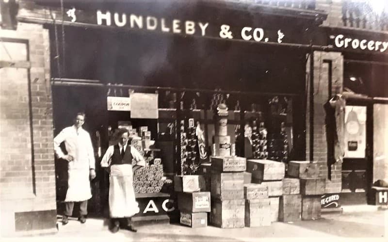 Woodhall spa R P shop front original and v rare Lincolnshire post card