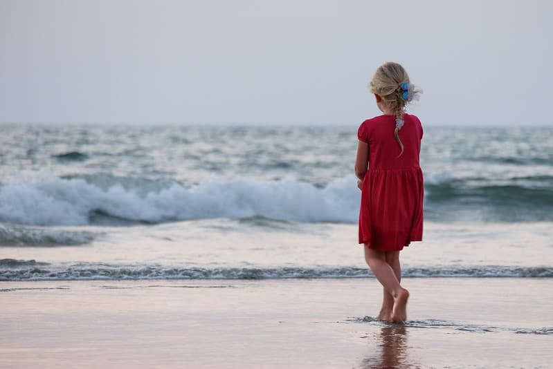 Beautiful, blonde, child