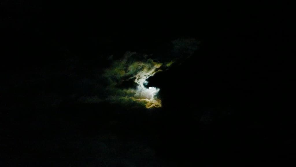 January 21, 2019 - 20:35PM the clouded moon