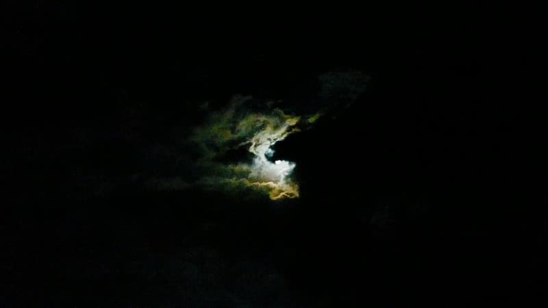 January 21, 2019 - 20:35PM the clouded moon