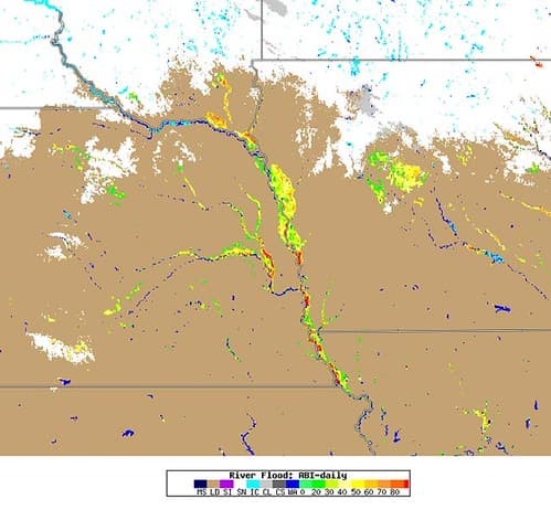 GOES-16 Monitors Record Flooding in the Midwest