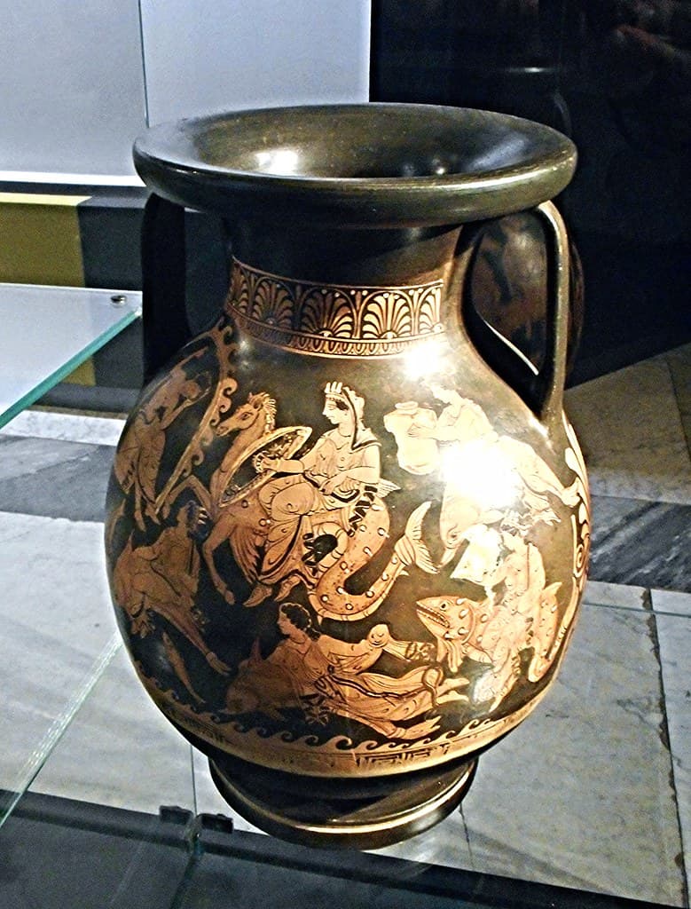Achilles, archaeologicalmuseum, dolphins
