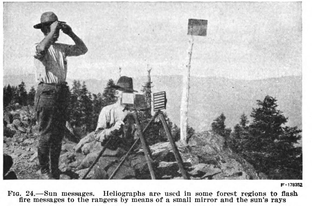 US Signal Service Heliograph in Forest Service August 30, 1923