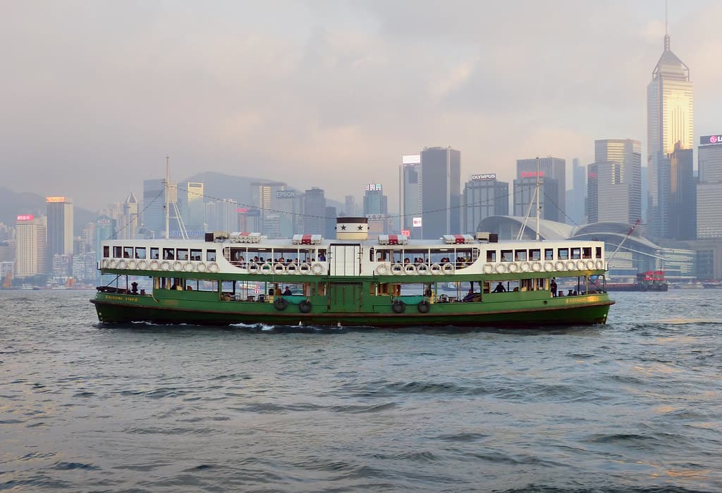 On Victoria Harbour. Hong Kong.