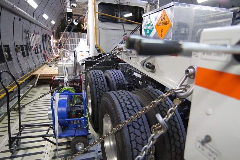 GOES-R on the Aircraft for Transportation to Florida