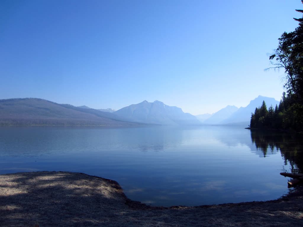 Lake McDonald, 7 Mile Pullout (Sandy Point) - 1