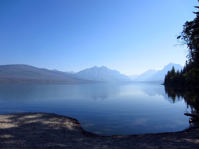 Lake McDonald, 7 Mile Pullout (Sandy Point) - 1