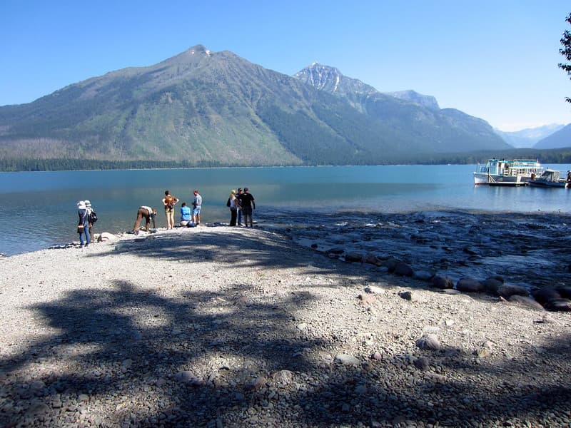 Lake McDonald Lodge Shoreline (across the creek) - 7
