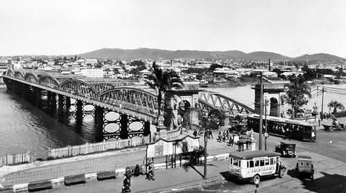 Victoria Bridge, Brisbane, October 1930