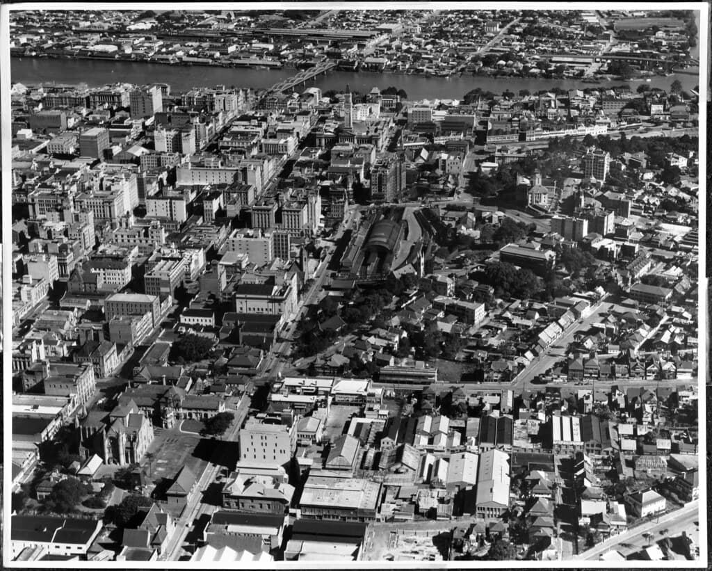 A bird's-eye view of Brisbane