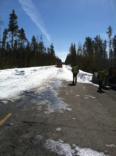 Plowing Norris to Canyon