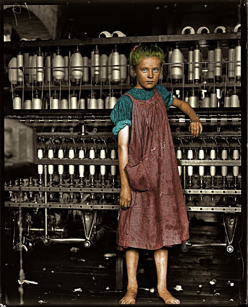 Americans, barefoot, child
