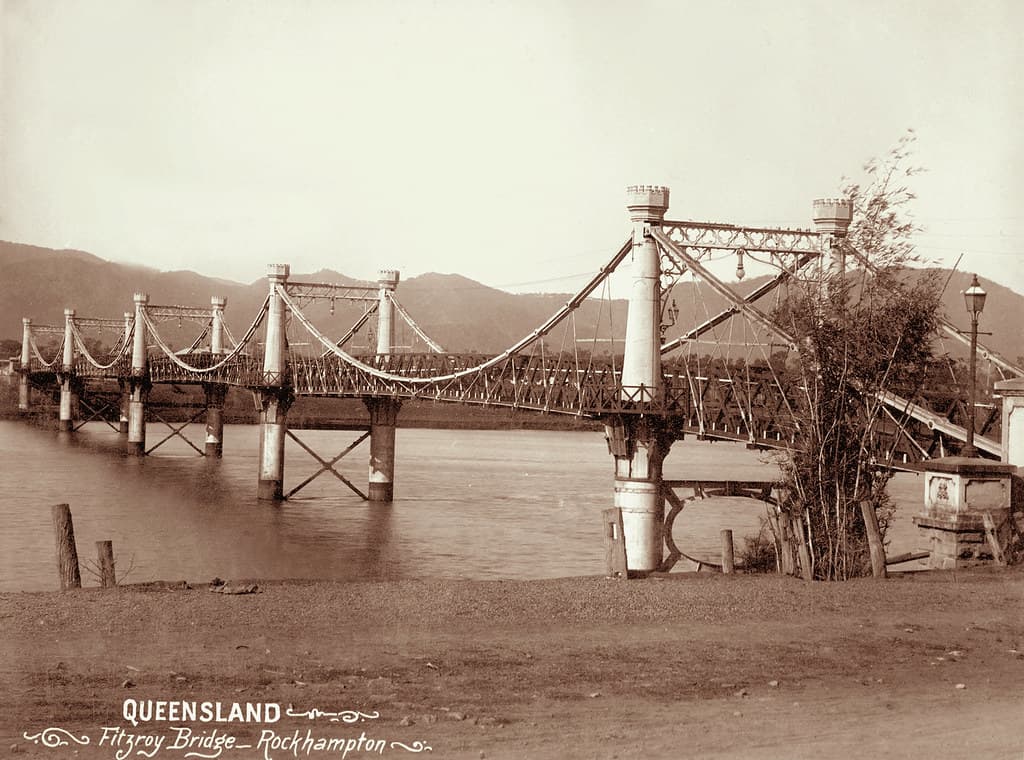 Fitzroy Bridge, Rockhampton, c 1894