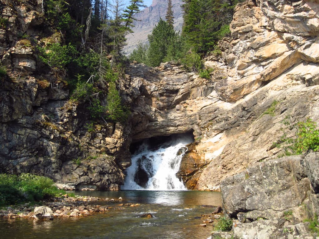 Glacier, montana, runningeaglefalls