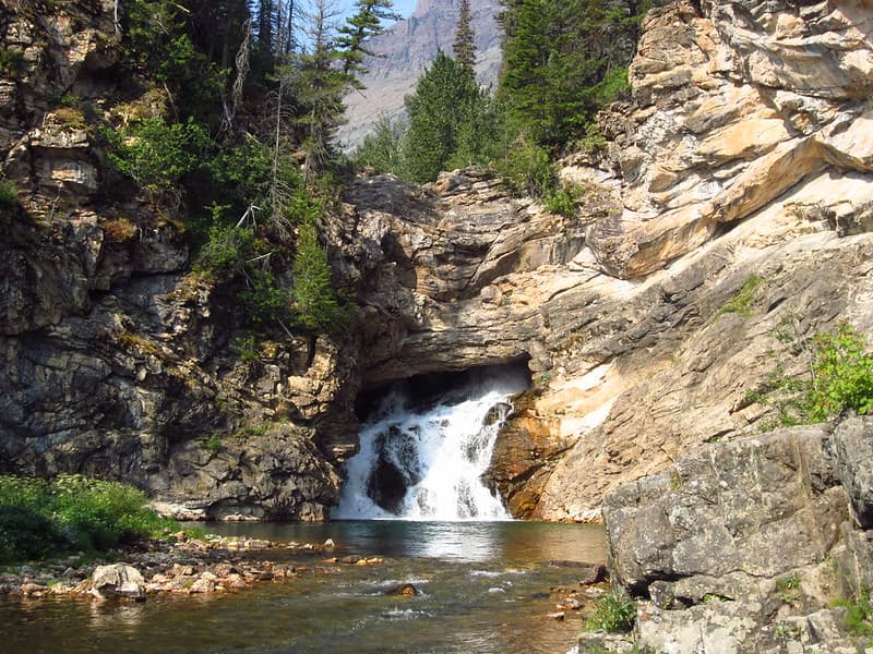 Glacier, montana, runningeaglefalls