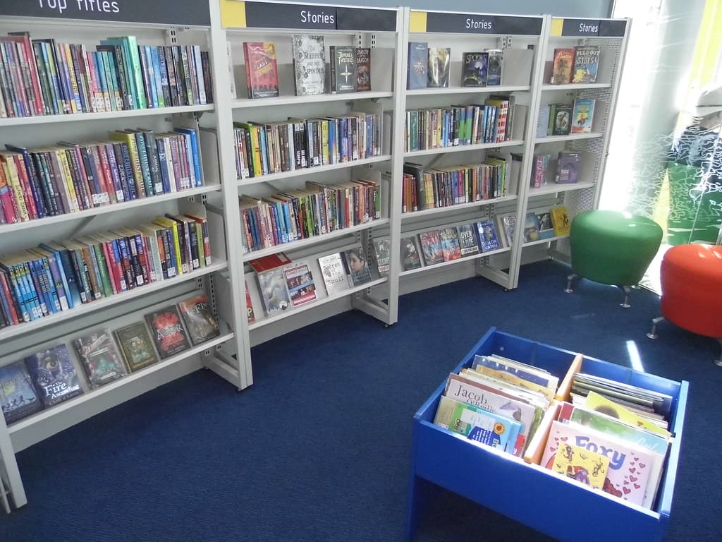 High Heaton Library interior