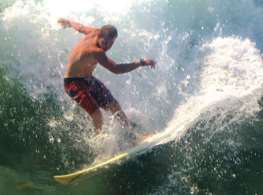 Surfing twist Pacific Beach 2012