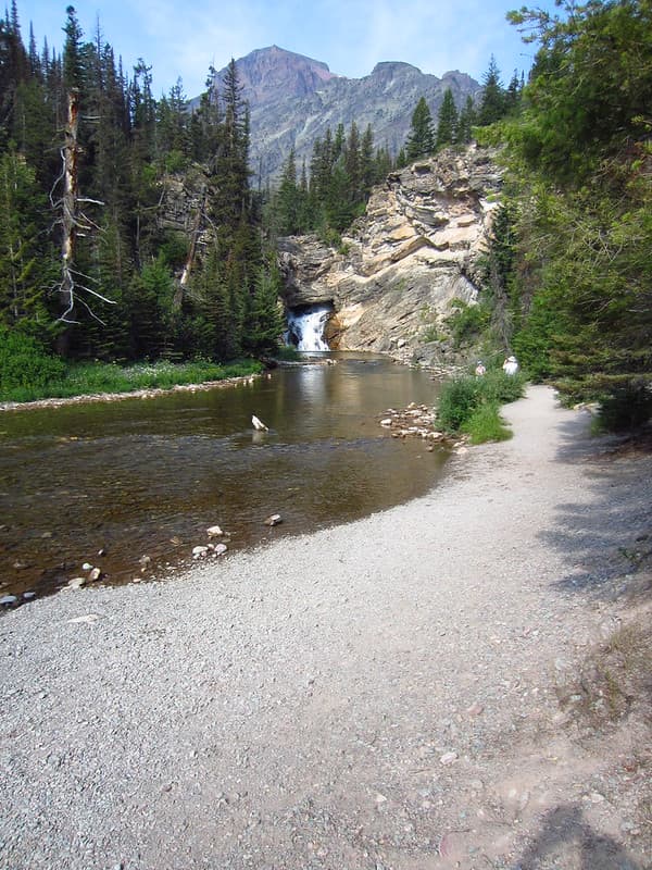 Glacier, montana, runningeaglefalls