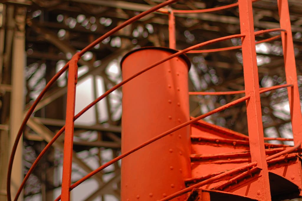Original stairs of the Eiffel tower - creative commons by gnuckx