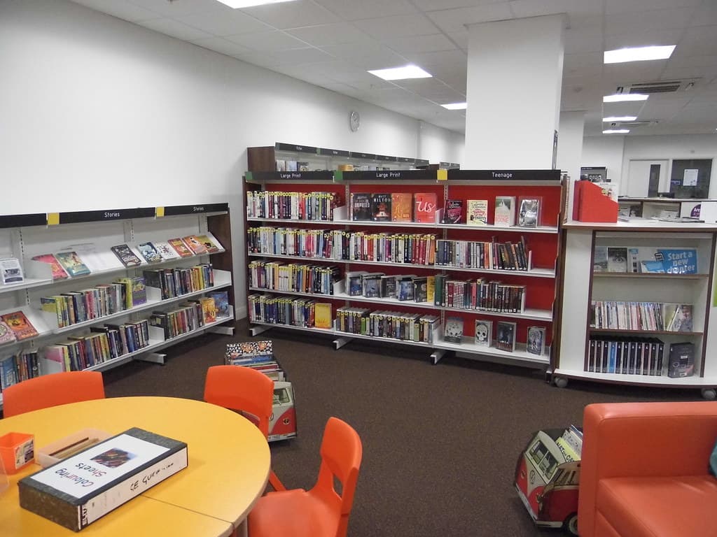 Cruddas Park Library interior