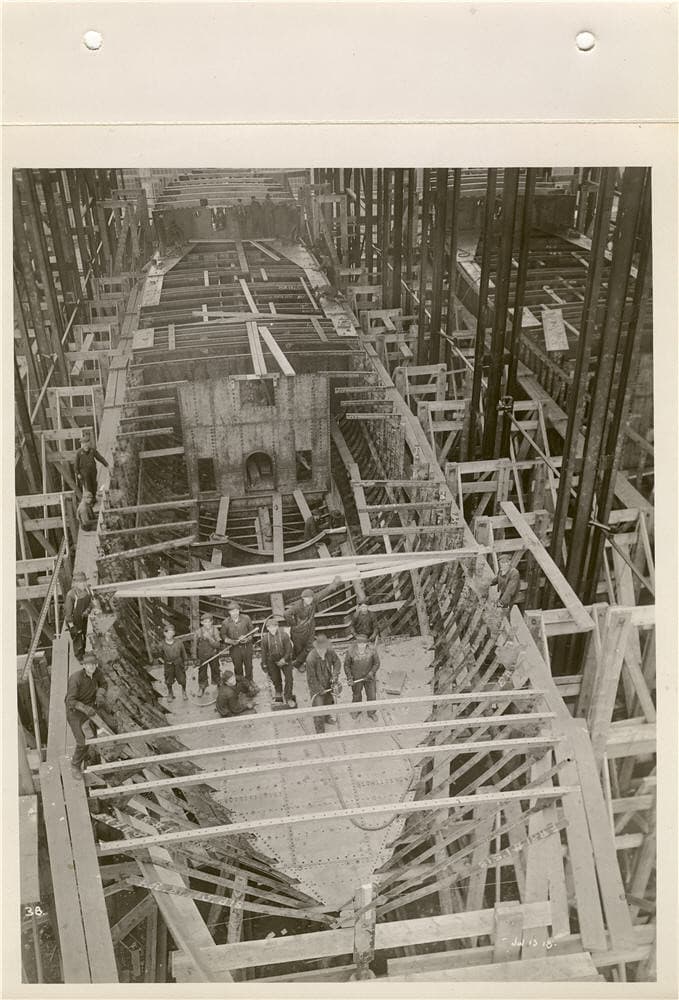 Boatbuilding, minesweeper, palestro