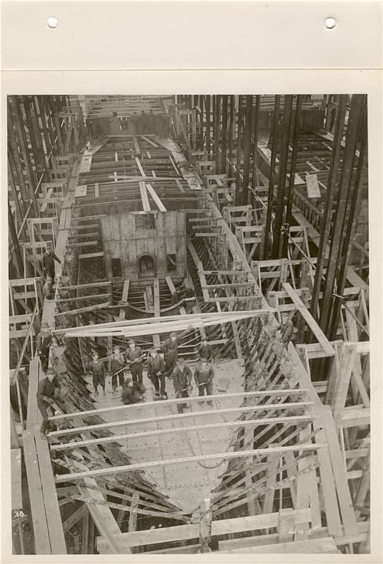 Boatbuilding, minesweeper, palestro
