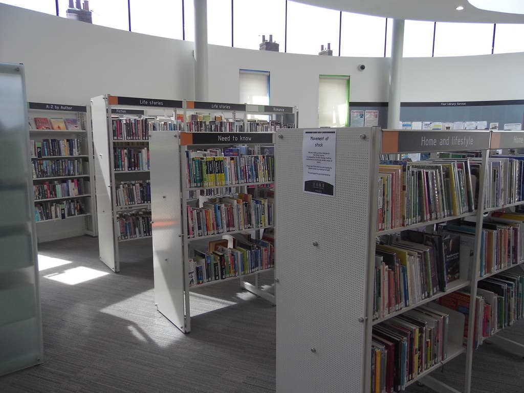 High Heaton Library interior
