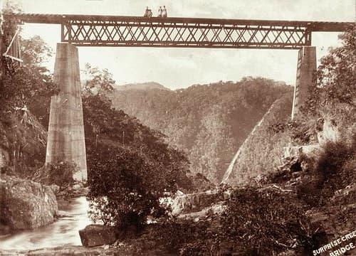 Surprise Creek Bridge, Cairns-Herberton Railway, 1897
