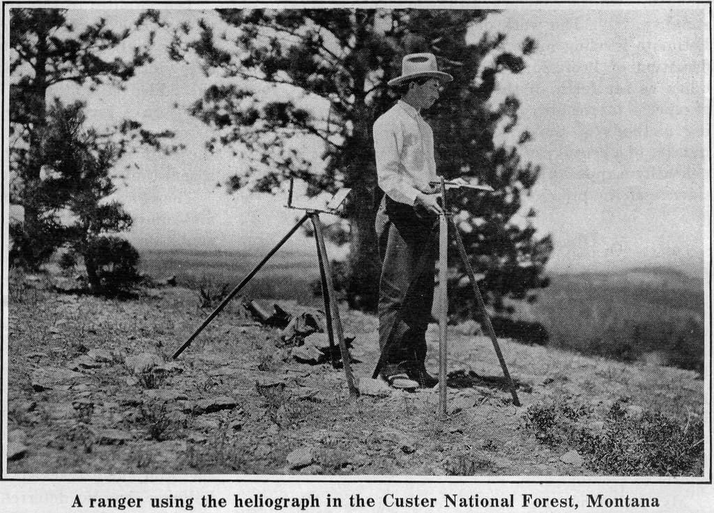 US Forest Ranger with Heliograph, 1917