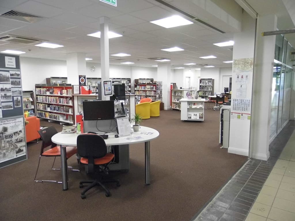 Cruddas Park Library interior