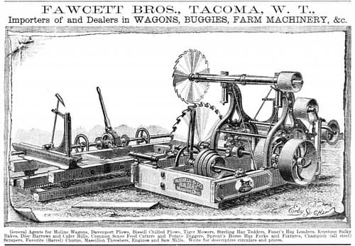 Fawcett Bros. Tacoma, W. T. wagons, Buggies, Far Machinery