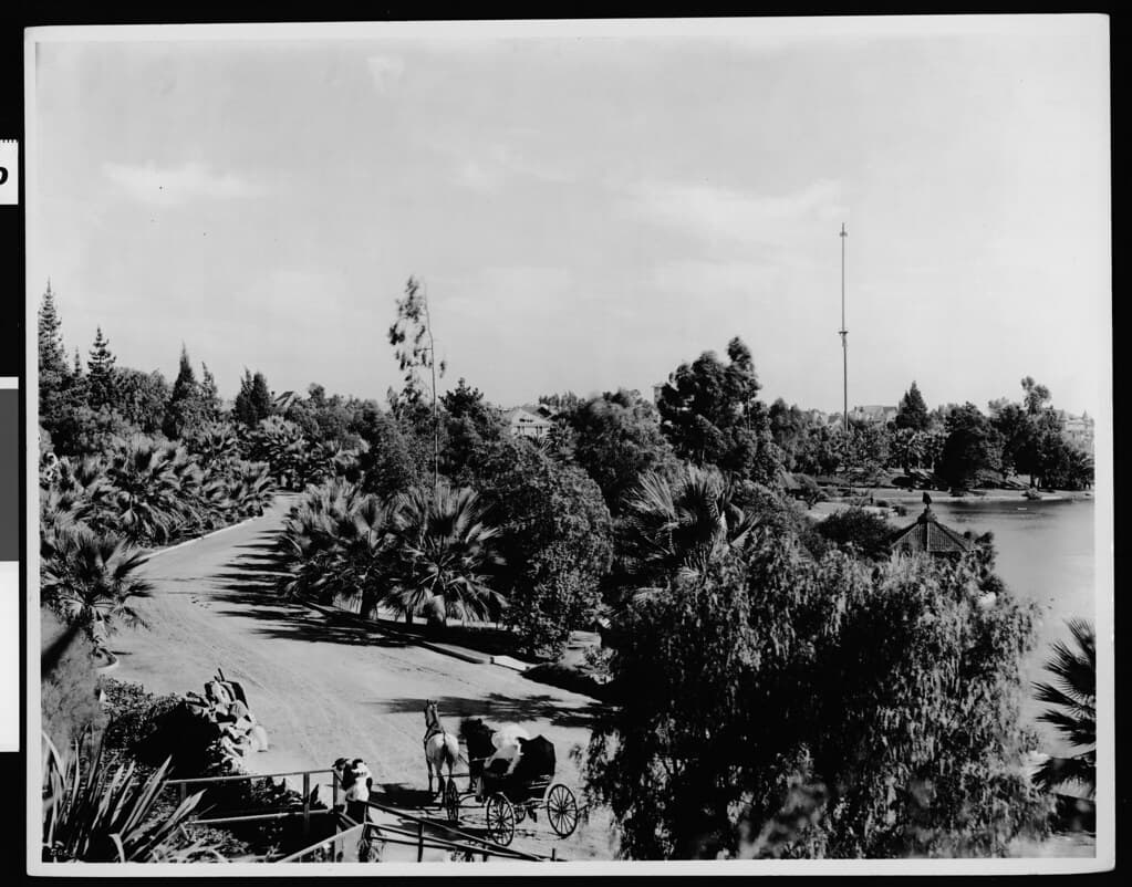 Inlosangeles, glassplatenegatives, macarthurpark