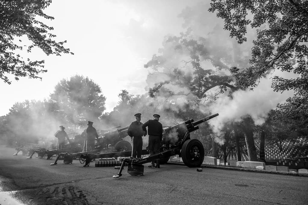 Presidential Salute Battery Practice